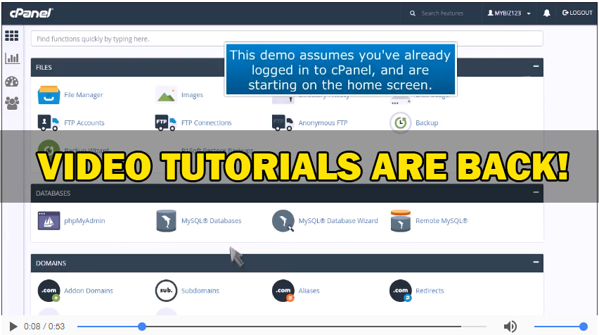 Video Tutorials