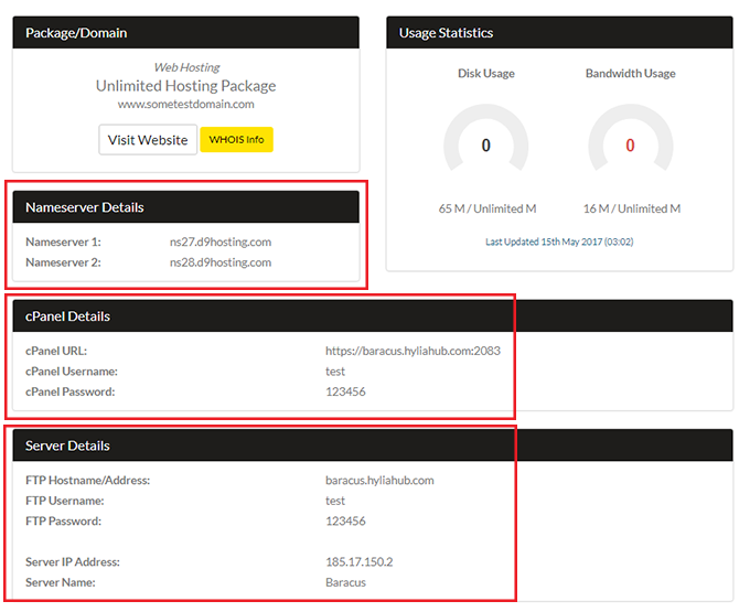 View Nameserver Details