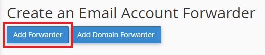 Create email forwarder