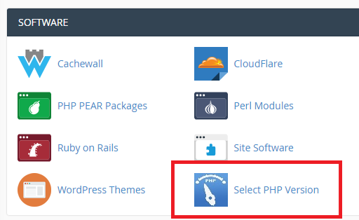 Select PHP Version