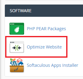 cPanel Optimize Website